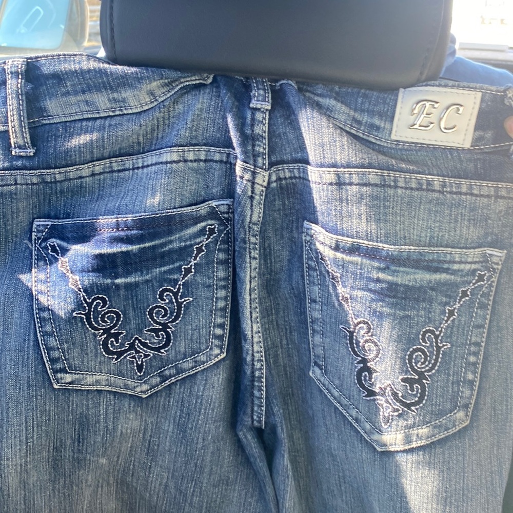 EC Embroidered Y2K Jeans